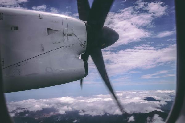 Areal Photography of Airplane Engine