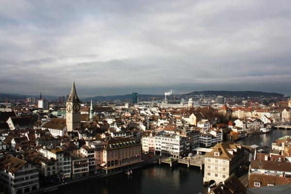 Areal View of Buildings in the City