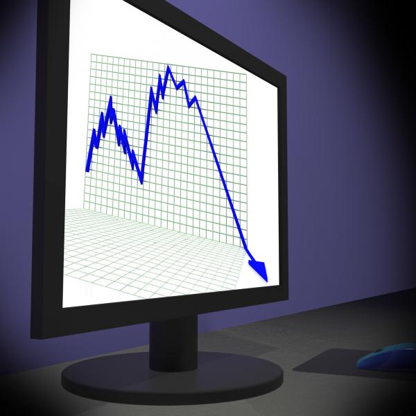 Arrow Falling On Monitors Showing Bad Statistics
