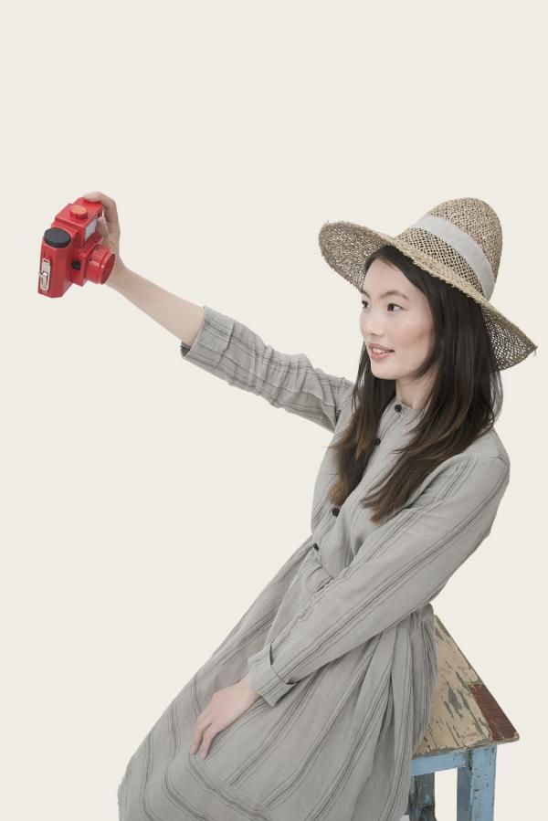 Asian girl making a selfie