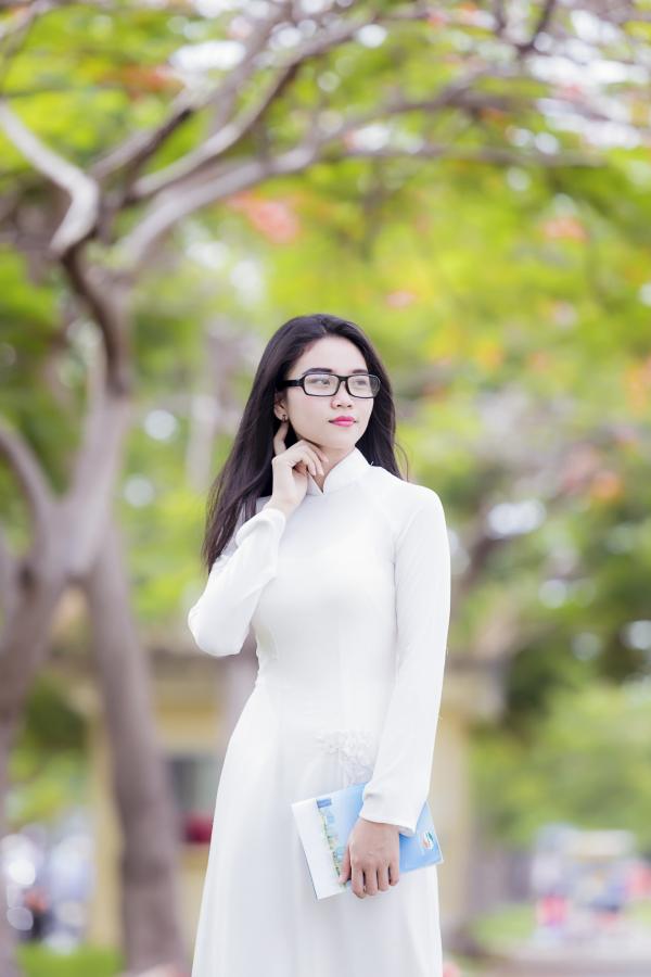 Asian Girl with Glasses