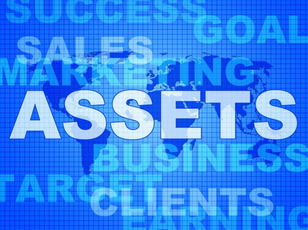 Assets Words Shows Wealth Valuables And Goods