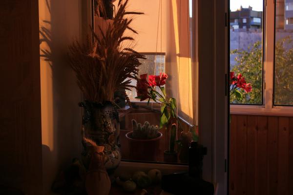 At home