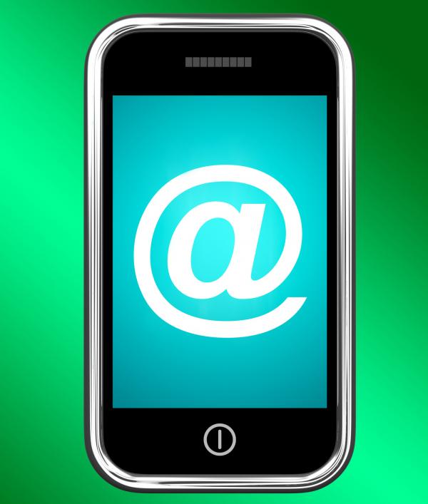 At Symbol On Phone Shows  At-Sign Email