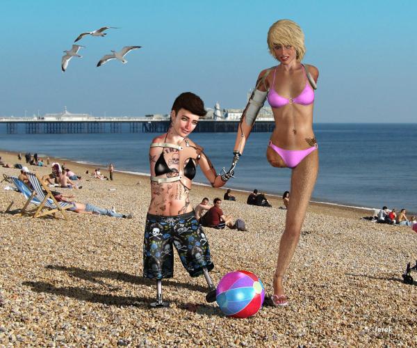 At the beach