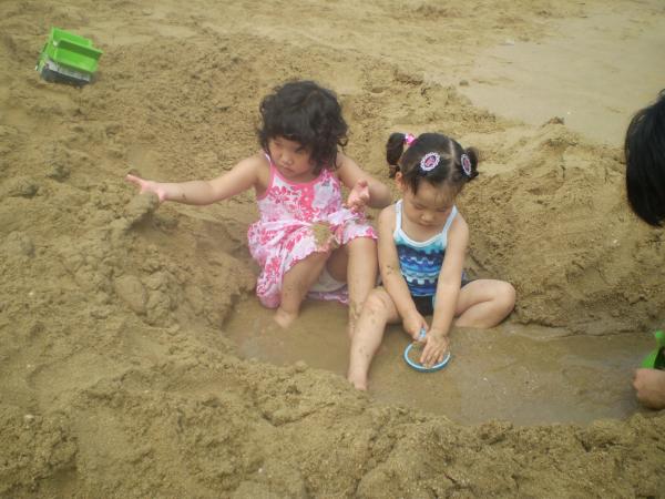 At the beach
