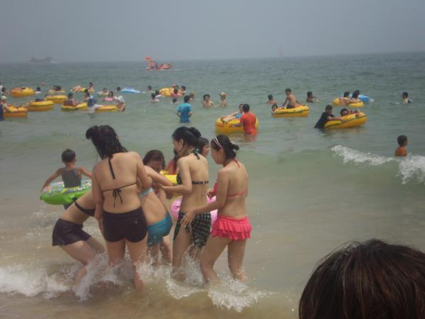 At the beach