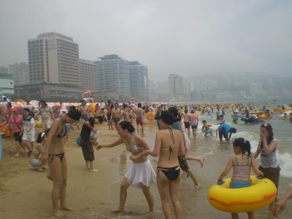 At the beach
