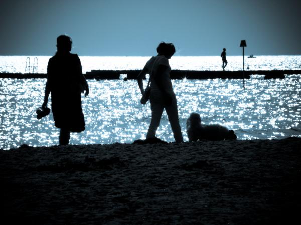 At the beach