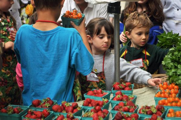 At the market