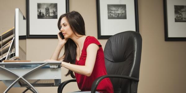 At the office