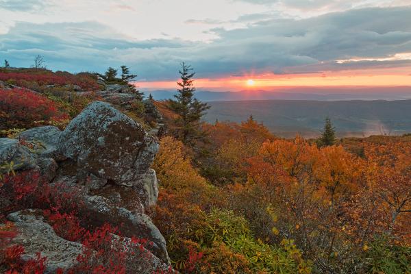Autumn Dolly Sods Sunrise - HDR