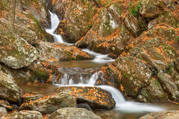 Autumn Zig Zag Cascades - HDR