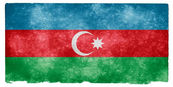 Azerbaijan Grunge Flag