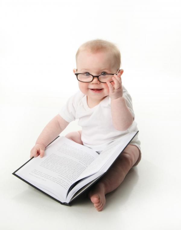 Baby reading
