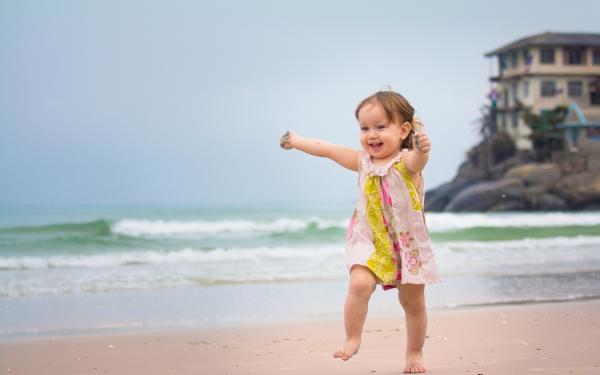 Baby running