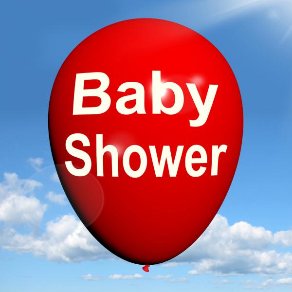 Baby Shower Balloon Shows Cheerful Festivities and Parties