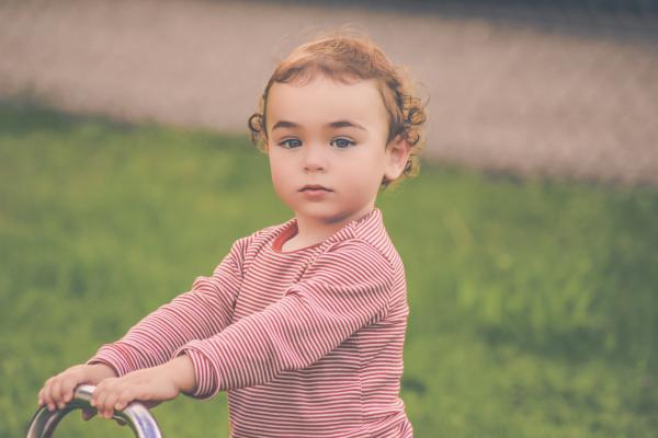 Baby's Red White Stripe Crew Neck Long Sleeve Shirt