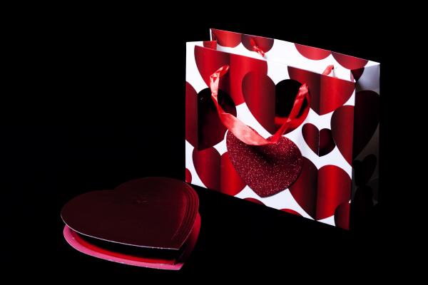 Bag and box of chocolates