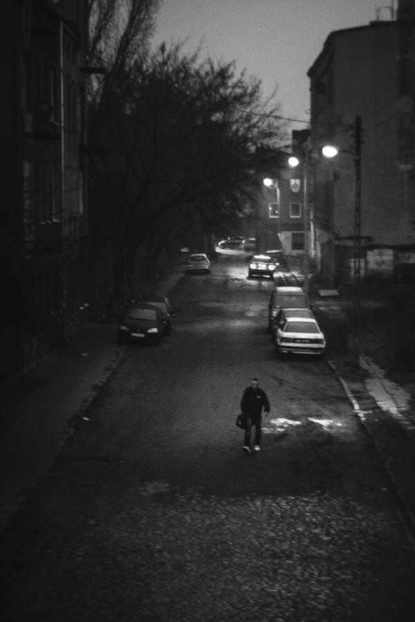 B&W street