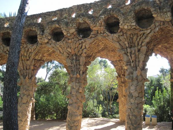 Barcelona Guell park bridge