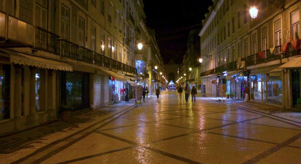 Baroque streets of Lisbon