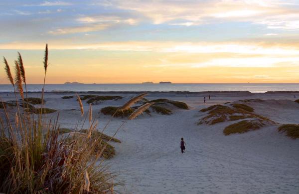 Beach at dusk