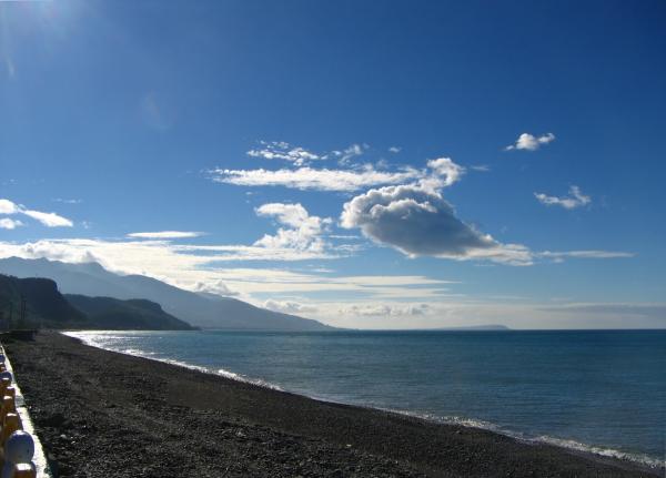 Beautiful Coastline and Summer Sky
