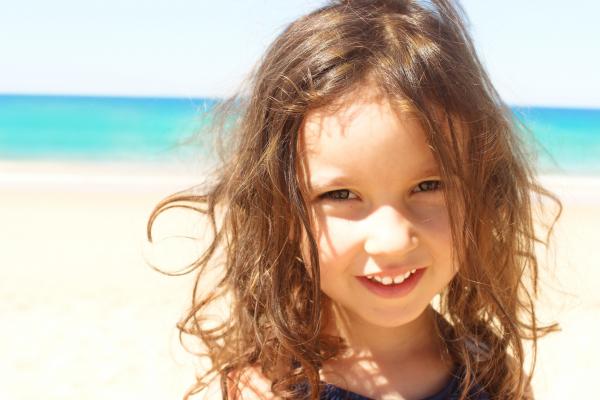 Beautiful sweet girl smiling