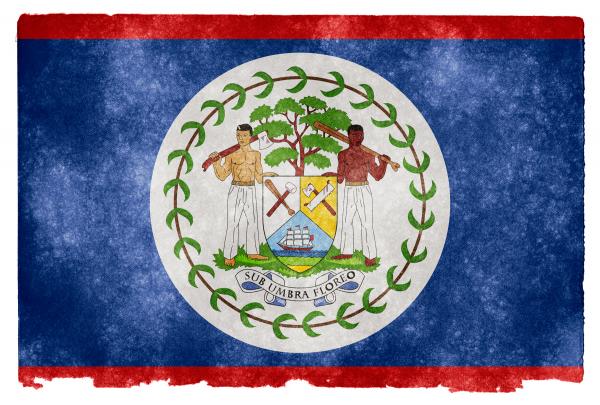 Belize Grunge Flag