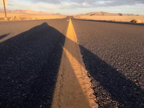 Belly on the Tecopa Hot Springs Road