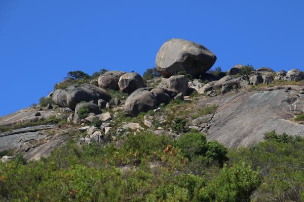Big boulder on the mountain