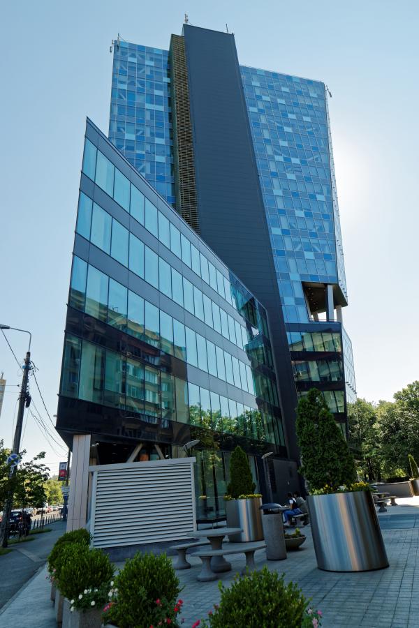 Black and Grey Concrete High-rise Building