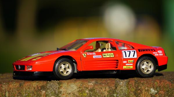 Black and Red Race Car Diecast