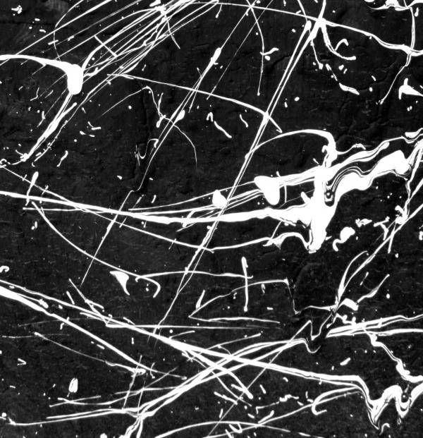Black and White Paint Splat