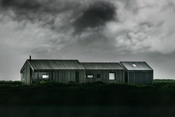 Black And White Photo Of House