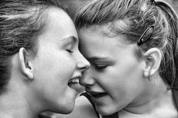 Black And White Photo Of Women