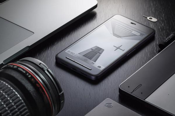 Black Android Smartphone on Black Surface