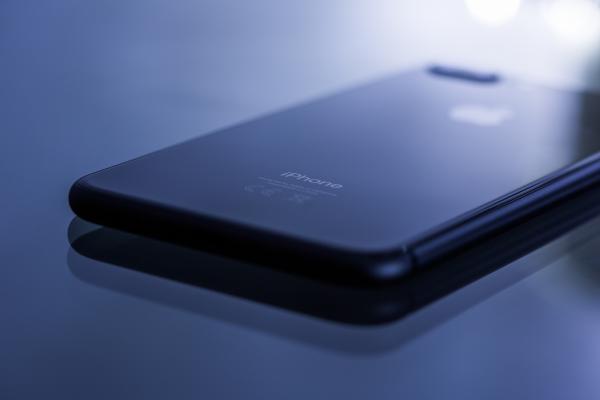 Black Iphone 7 Plus on White Surface