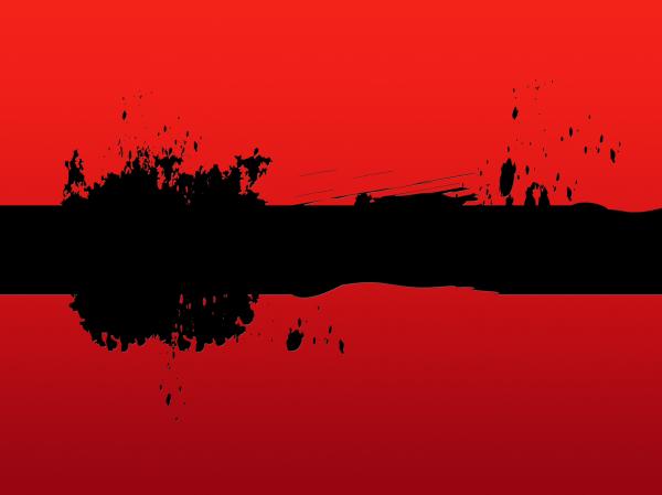 Black Line Background Means Painting And Blotches