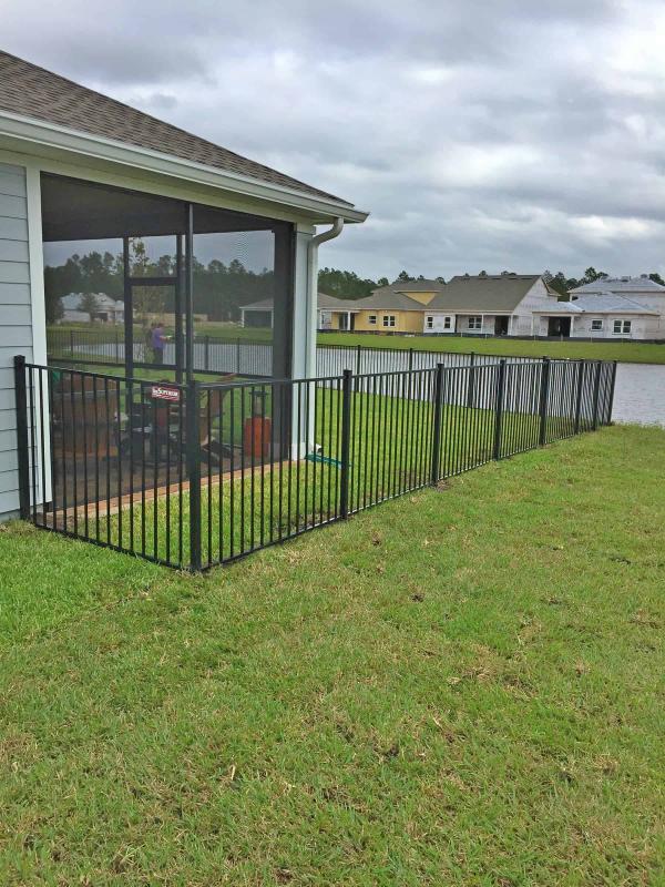 Black Metal Fence