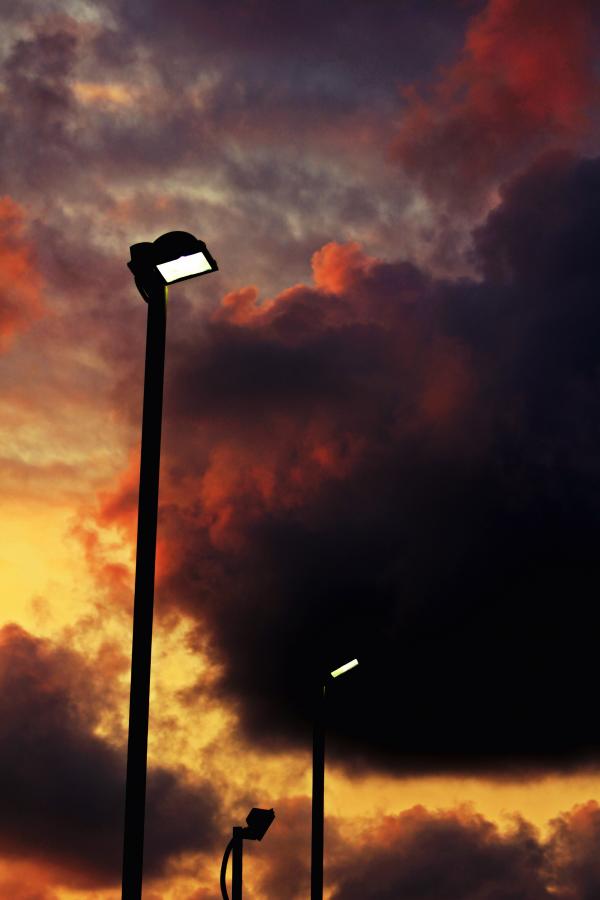 Black Post Lights