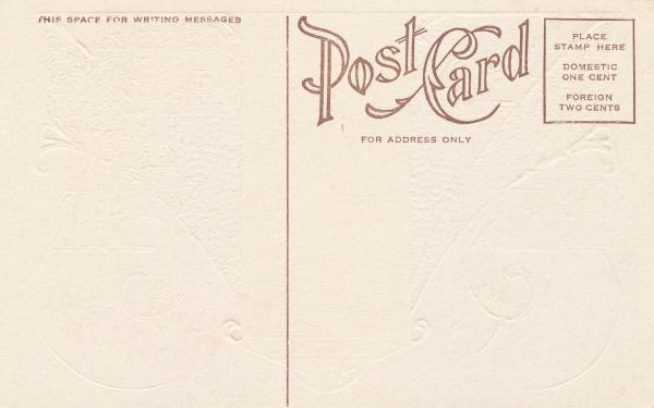 Blank Vintage Postcard - Circa 1910s