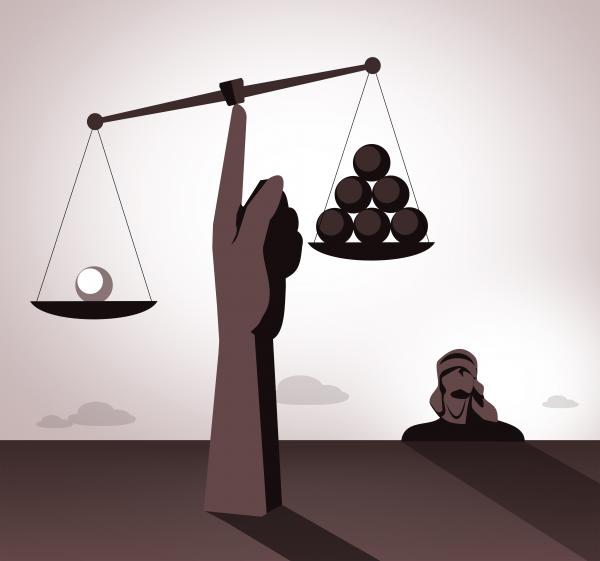 Blind justice - Justice and fairness concept