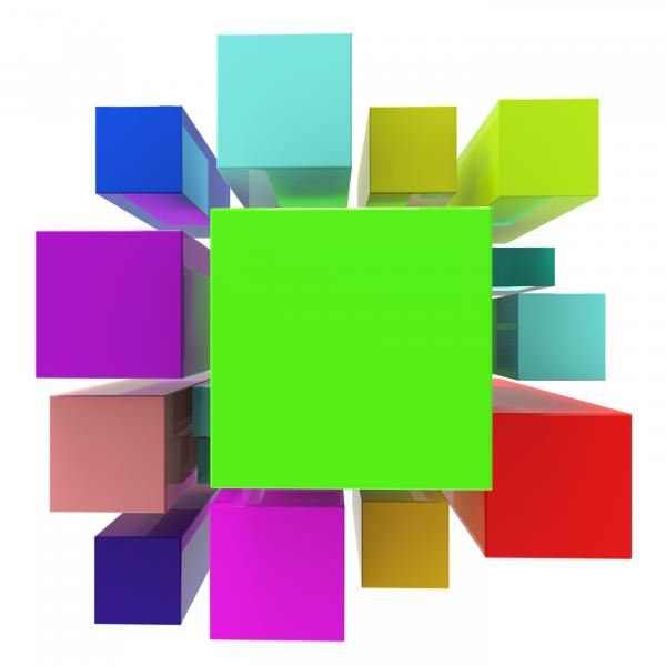 Blocks Background Means Empty Space And Abstract