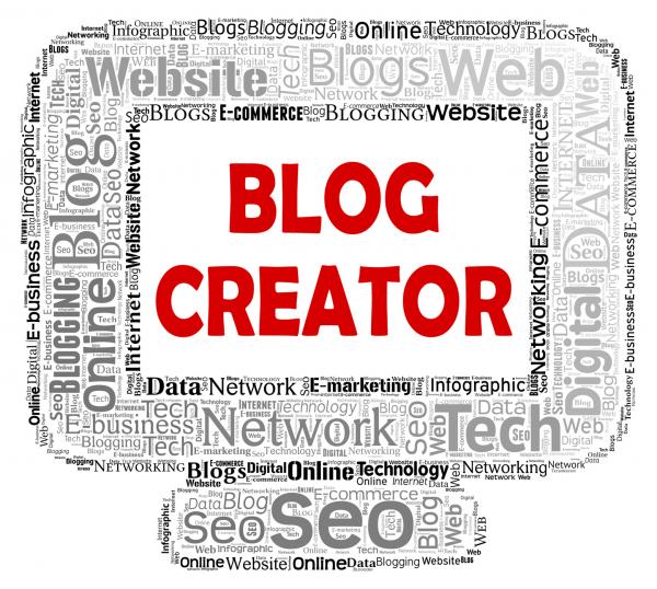 Blog Creator Indicates Web Site And Blogger