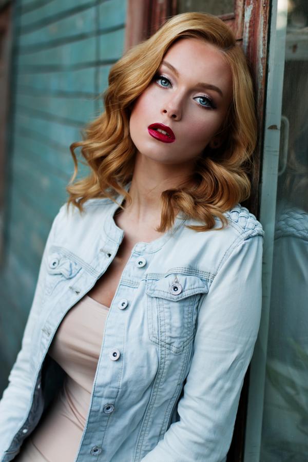 Blonde Woman Posing
