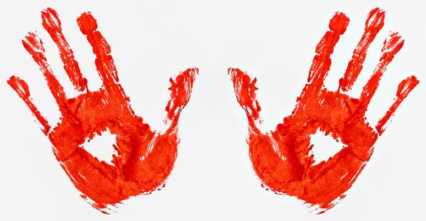 Bloody Hand Prints