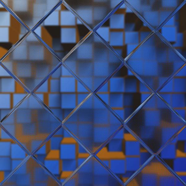 Blue 3D Hex Background