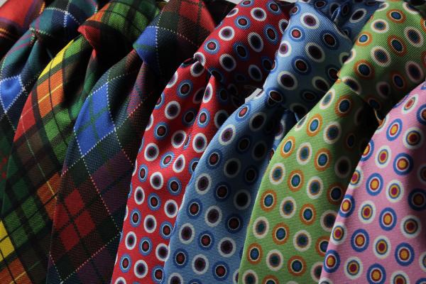 Blue and Black Dotted Neck Tie